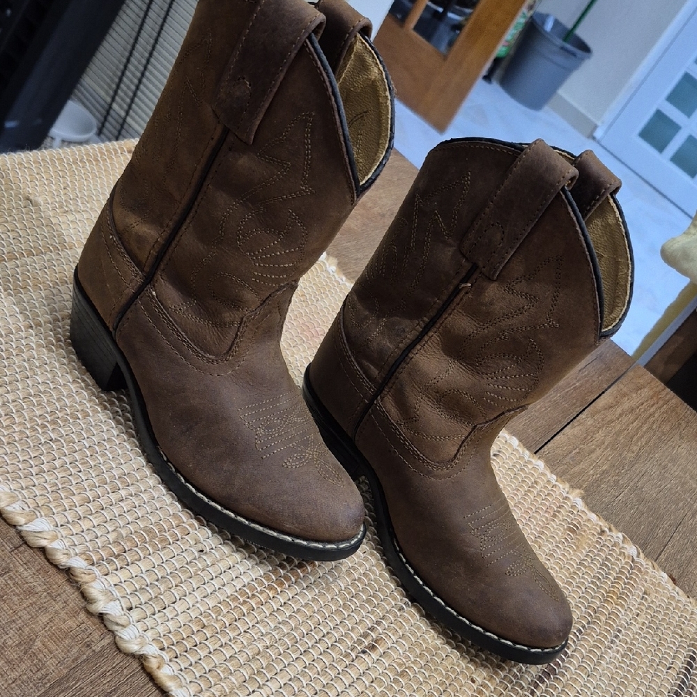 Leather Kids Masterson Boots